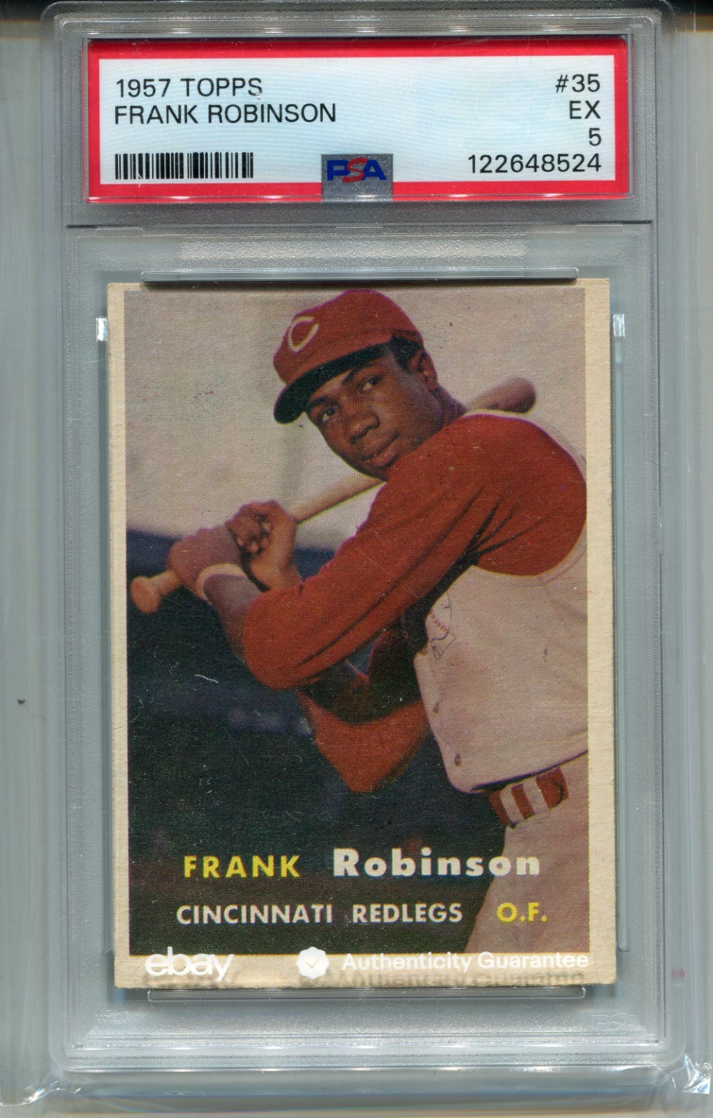 1957 Topps Frank Robinson Rookie Card PSA 5 Graded Baseball #35 '57
