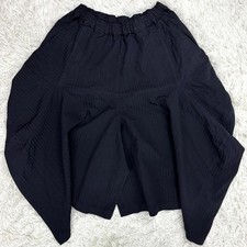 USED COMME DES GARCONS RP-P023 TRANSFORMABLE PANTS, SIZE WITH DRAWSTRING, BLAC