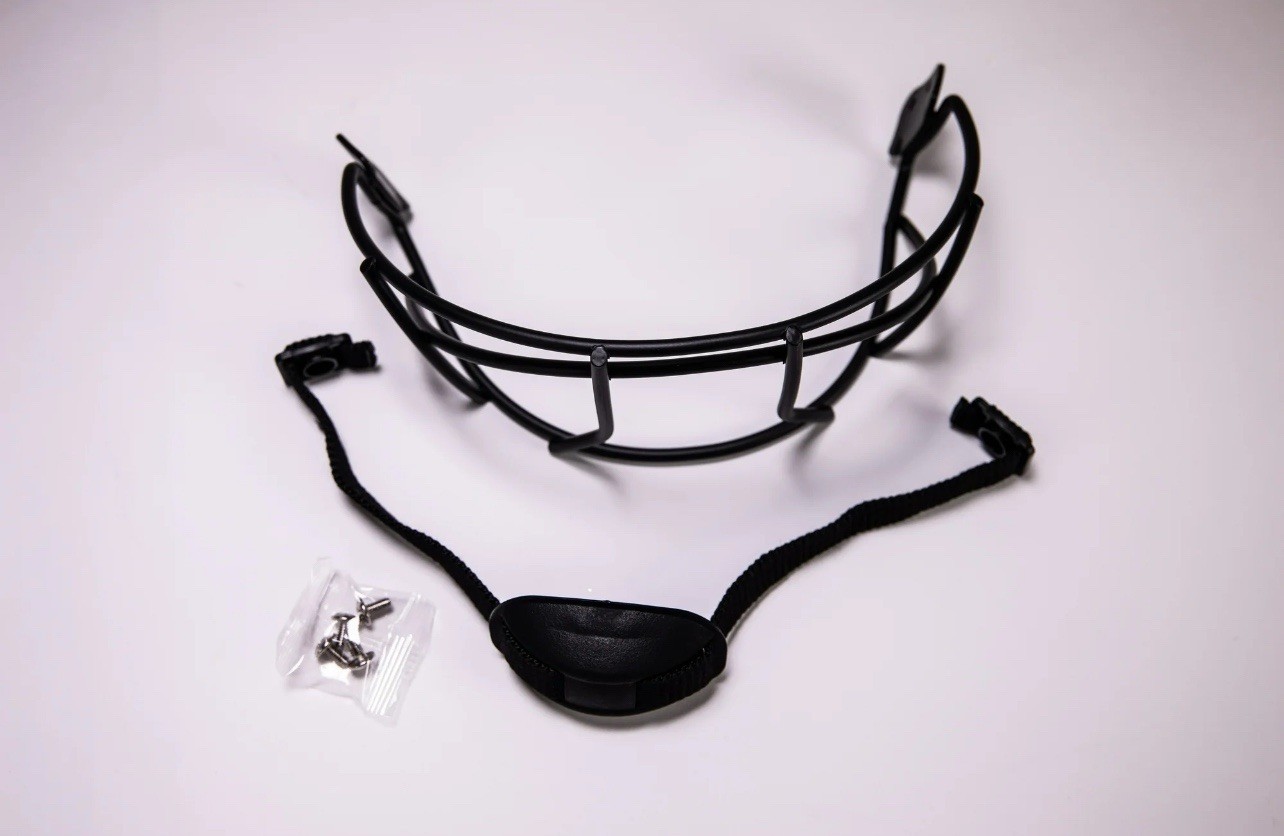 Rawlings Baseball Face Guard for Batting Batter's Helmet Black w Hardware BB1WG