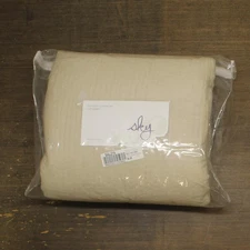 Sky Pickstitch 3-Piece Cotton Coverlet Set 100138173FQ Khaki Brown Full / Queen