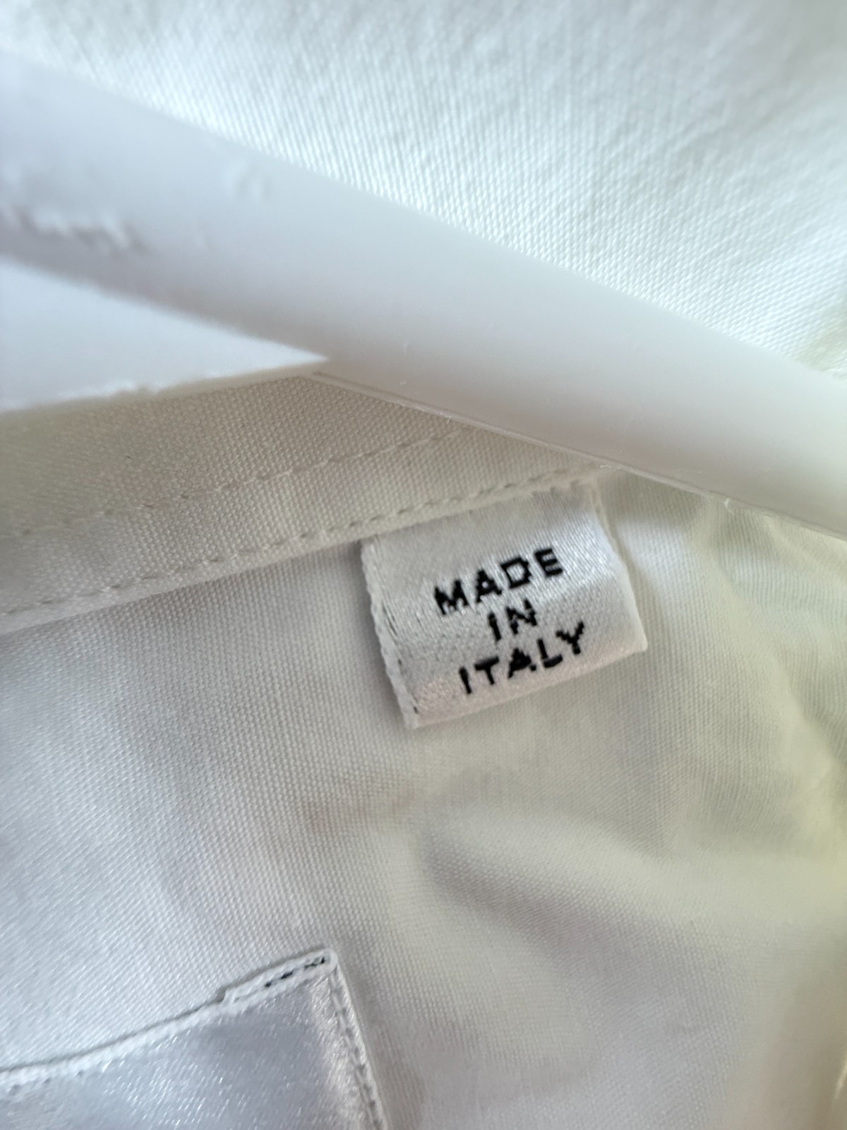 Givenchy Cotton Italy 17 White Solid Button Up Lo… - image 6