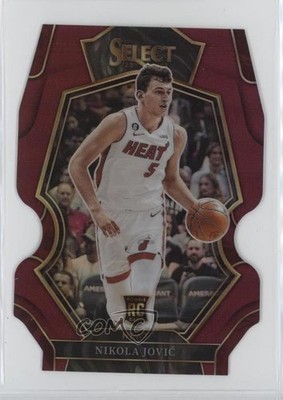 2022 Select Premier Level Maroon Prizm Die-Cut /175 Nikola Jovic Rookie RC s1i