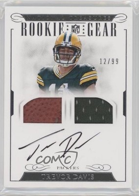 2016 Panini National Treasures 12/99 Trevor Davis #38 Auto RC i5q