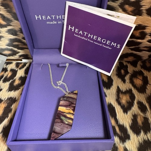 Heathergems Made in Scotland Pendant Necklace - Stunning Boxed - Picture 3 of 8