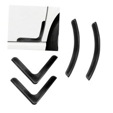 Craedli 4PCS Car Door Corner Edge Guards, Anti-Collision Auto Side Door Black