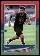 2020 Donruss #P-262 A.J. Epenesa Optic Preview Red and Green