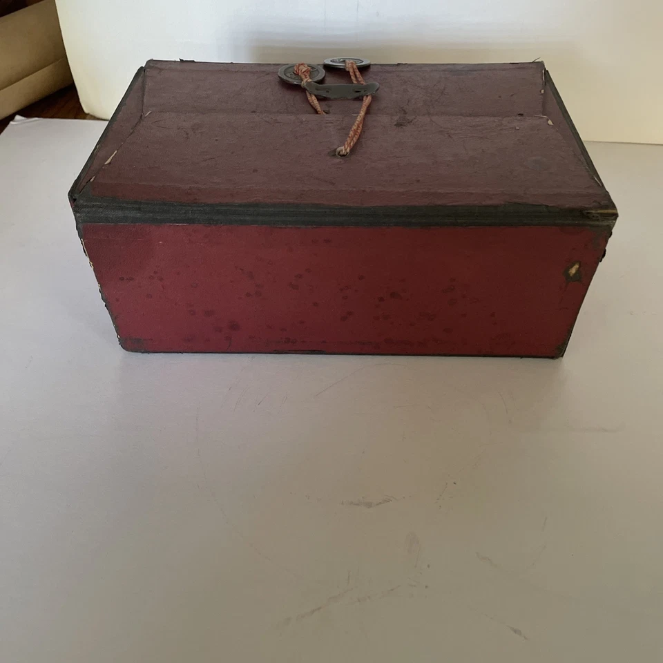 ANTIQUE MAH JONG JONGG SET COMPLETE W/ 148 BAMBOO TILES Travel Box - Image 3 of 4