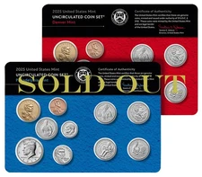 2025 Uncirculated Coin Set - United States Mint (25RJ) - SOLD OUT!