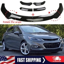 For Chevrolet Cruze 2010-2021 Front Bumper Lip Body Kit Spoiler Splitter Black