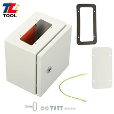 Carbon Steel Junction Electrical Box 8x8x6", NEMA 4X & IP65 Weatherproof