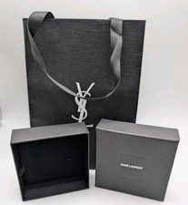 Saint Laurent Empty Gift Box  YSL Gift Bag Set Black Logo Authentic
