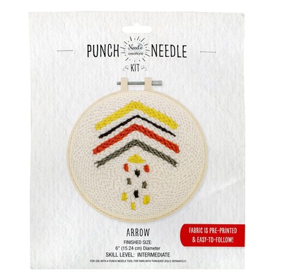 Fabric Editions Needle Creations Punch Needle Kit 6''-Arrow - 5A0033JK-1H57R