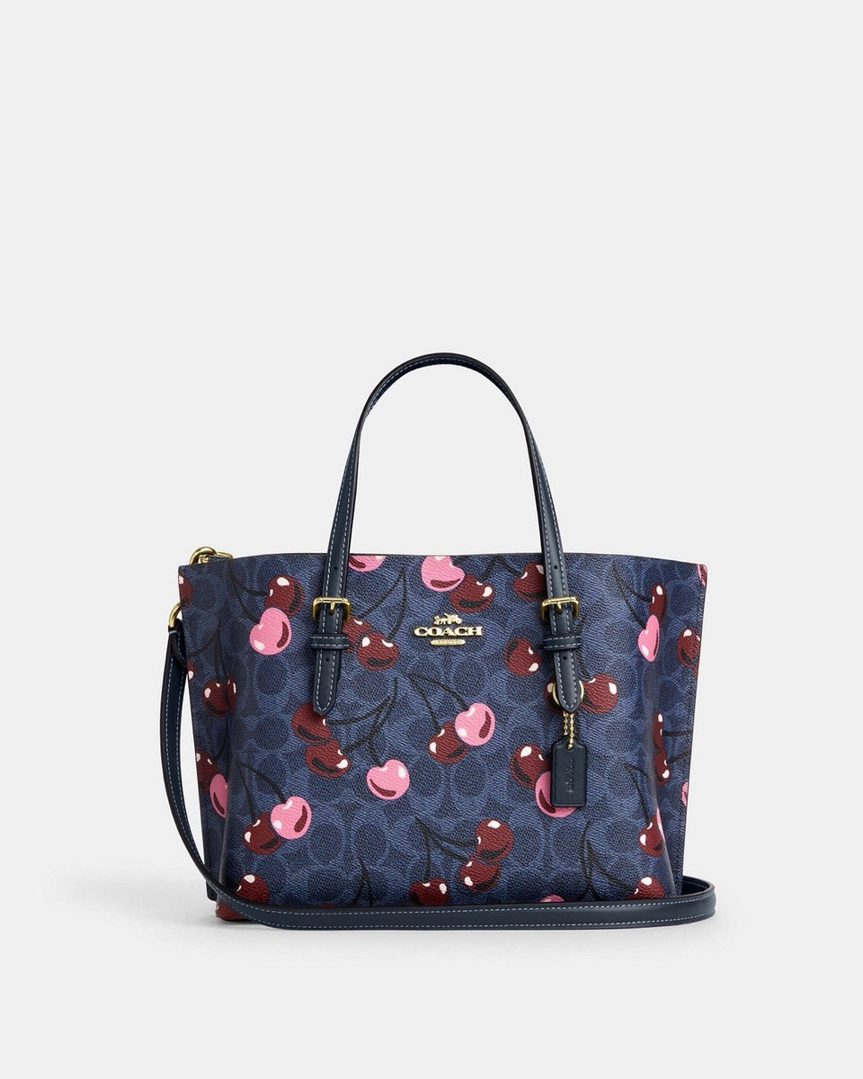 トートバッグ COACH Mollie Tote Bag With Floral Print CZ593 NWT Coach Mollie Tote Bag 25 In Signature Canvas With Floral