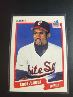 1990 Fleer - Lance Johnson #536 Chicago Whitesox