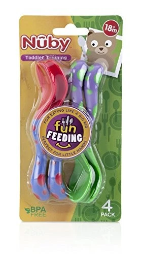 Nuby Spoons and Forks , Colors May Vary, 4 Count - Image 2 of 4
