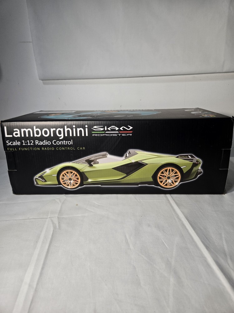 MIEBELY 1:12 Scale Green Lamborghini Remote Control Car 7.4V 900mAh