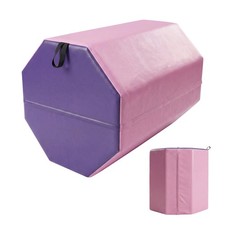 19" Gymnastics Octagon Tumbling Mat, Backbend Trainer for Kids Cheer Home Gym