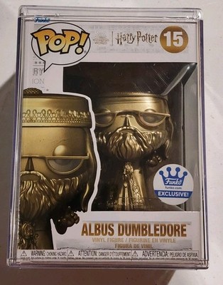 VAULTED Funko Harry Potter Albus Dumbledore 15 Gold LIMITED EDITION w/ PROTECTOR