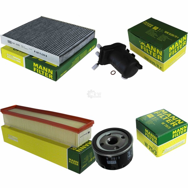 Mann Inspektionspaket Filterset FüR Nissan Almera II Hatchback 1.5 Dci-image