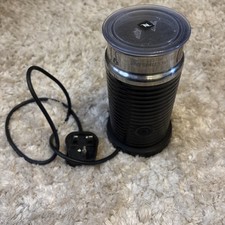 Nespresso Milk Frother Black Model 3694 Aeroccino 3 UK PLUG Tested Working