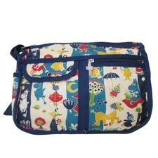 Moomin Characters Shoulder Bag Multi-Color Carry-On All-over Print Used