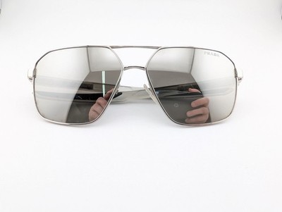 Prada Sunglasses, SPS 55W 1BC-07F 3N Silver, 60-14-140, Metal