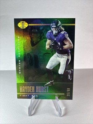 Hayden Hurst /99   2019 Panini Illusions   Baltimore Ravens   TE