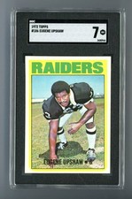 1972 Topps #186 Gene Upshaw SGC 7 NM #2430944