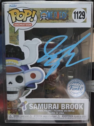 Funko Pop: Vinyl One Piece Samurai Brook #1129 SE JSA Signed by Ian Sinclair