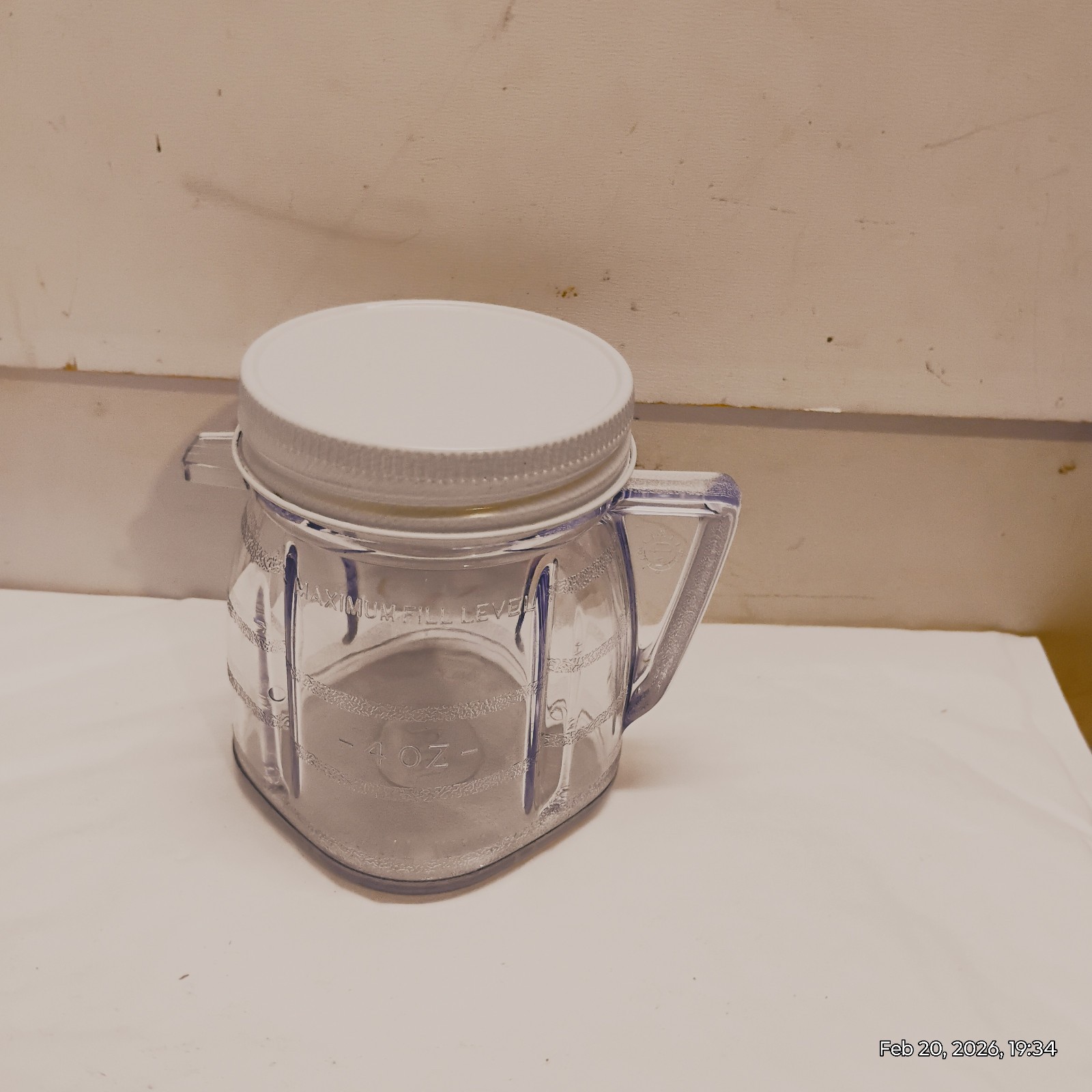 Oster Osterizer Mini Blend Grinder Baby Mug 4 oz Cup & Lid B