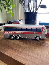 Vintage Charmy Continental Trailways Silver Eagle Tin Litho Bus