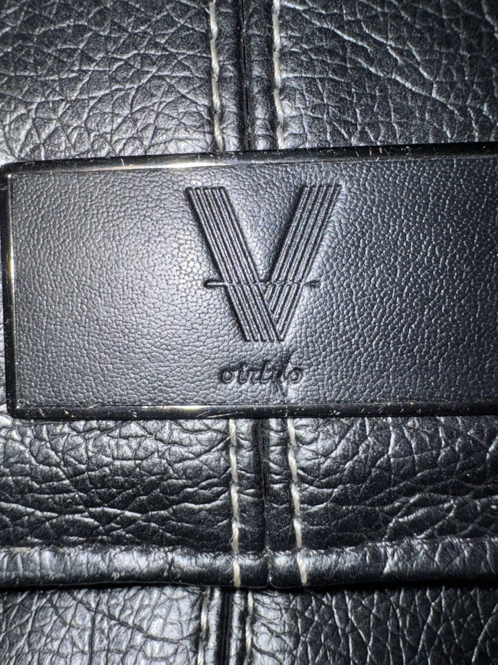 Редкая красная клетчатая подкладка Targus 17 дюймов виртуальная кожаная черная сумка для ноутбука - Изображение 3 из 4