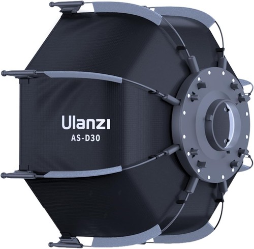 Ulanzi AS-D30 30cm Mini Bowens Mount Octagon Softbox Octagonal Black