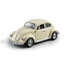 1:18 1955 VW Beetle Diecast Car Model Alloy Doors Sound Light Pull Back Toy Gift