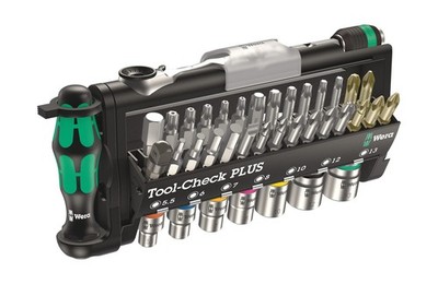Wera 056490 Tool-Check Plus Bit Ratchet Set with Sockets - Metric