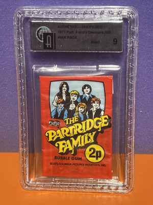 1971 A & BC PARTRIDGE FAMILY   UNOPENED WAX PACK - from DENMARK GAI 9= MINT!