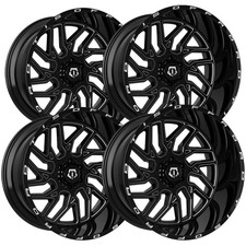 Set Of 4 Tis 544bm 22x10 8x180 10mm Blackmilled Wheels Rims 22 Inch