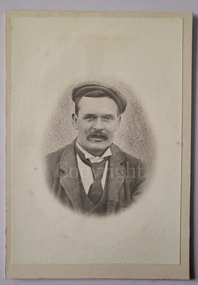 Antique Portrait Photograph Gentleman Possibly James Connolly Irish Historical
