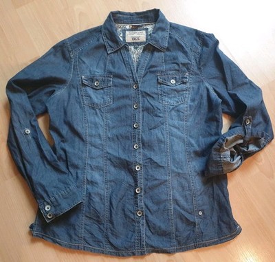 Cecil Jeansblusen Hemd Gr L