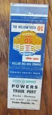 CITIES SERVICE GAS STATION MOTOR OIL: POWERS TRUCK PORT (CEDAR RAPIDS, IOWA) -G5