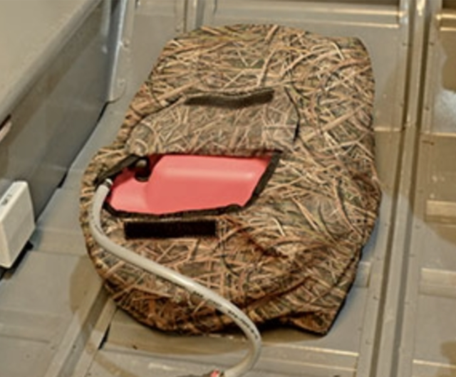 MOSSY OAK SHADOW GRASS CAMO 6 GALLON PORTABLE BOAT FUEL TANK COVER