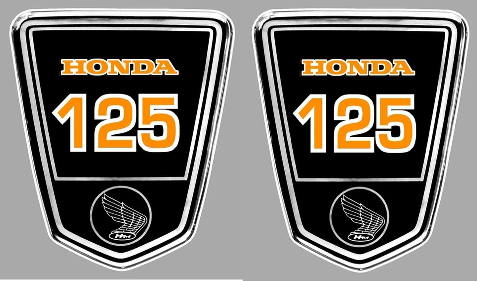2 x STICKER DAX 125 9x8cm BIKER ENDURO TRIAL MOTO AUTOCOLLANT HB107