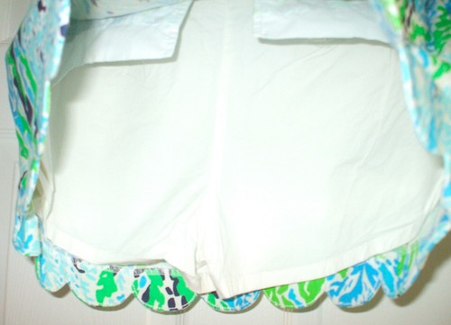 LILLY PULITZER Gr. 6 Colette Skort mit gewelltem Saum 100 % Baumwolle blau Let's Cha Cha - Bild 5 von 6