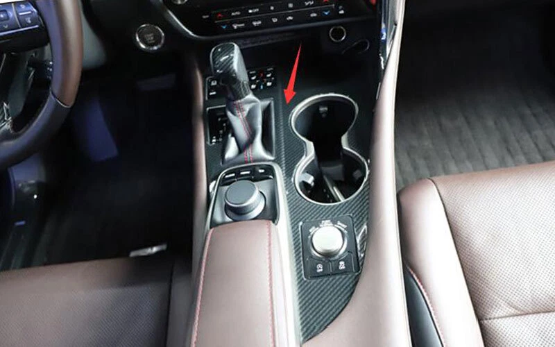 Panel de cambio de marchas consola central de fibra de carbono para Lexus RX350 450h 2016-2020 1 pieza Foto 4 de 4