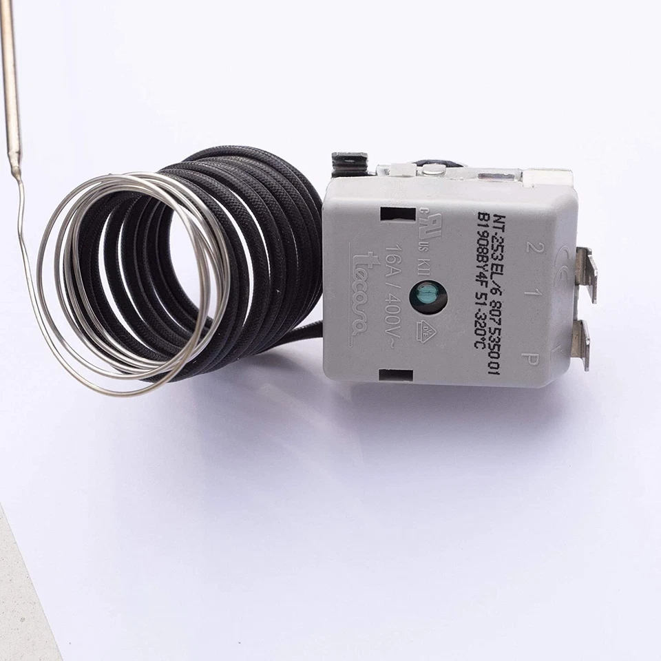 TECASA Thermostat 50-320 °C max 1 NO 1 -polig Backofen Pizza Grill Original