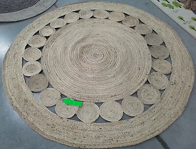 IVORY 6'-0'' x 6'-0'' Broken Thread Rug, Reduced Price 1172775792 NF364B-6R