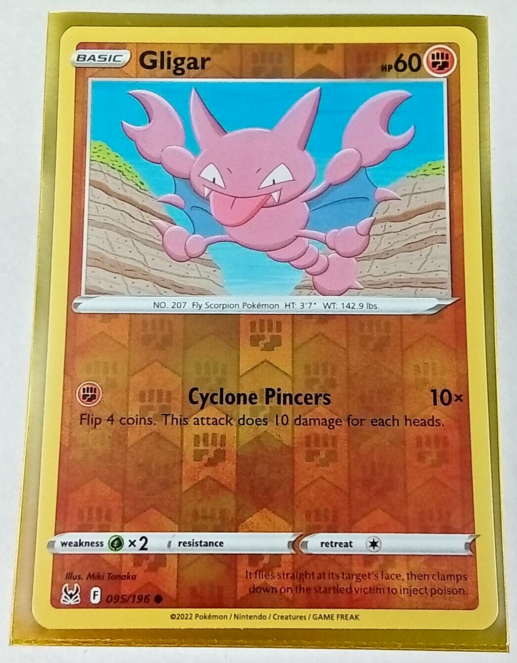 Gilgar 95/196 Lost Origin Reverse Holo Pokémon Card 2022