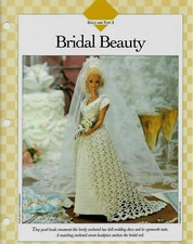 NEW BRIDAL BEAUTY WEDDING GOWN FASHION DOLL VANNA'S CROCHET PATTERN INSTRUCTIONS