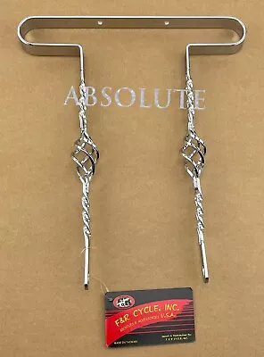 VINTAGE LOWRIDER DOUBLE FLAT CAGE TWISTED CHROME BUMPER FRONT/REAR 20" BICYCLE.