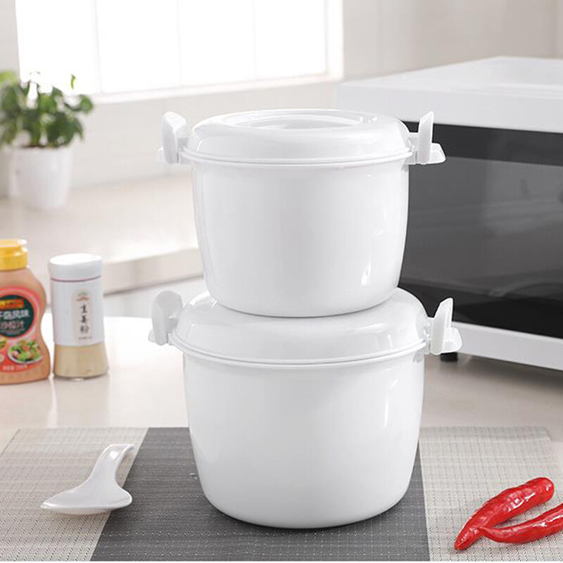 Microwave Oven Rice Cooker Multifunctional food Steamer pot Bento Lunch